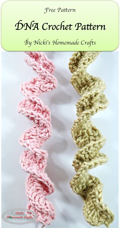 April 25th is International DNA Day! As I have a BS in Biochemistry and Cell Biology from UCSD and work in research which is focused on sequencing and analyzing DNA and RNA to learn more about how … Crochet Dna Pattern, Crochet Bacteria, Dna Crochet, Biology Crochet, Crochet Science, Hyperbolic Crochet, Dna Artwork, Dna Project, Dna Helix