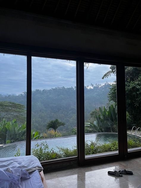 777 Nature Pool, Danish Aesthetic, Window Aesthetic, Dream House Garden, Ubud Villas, Bali Retreat, Ubud Indonesia, Jungle Photography, Hotel Vacation