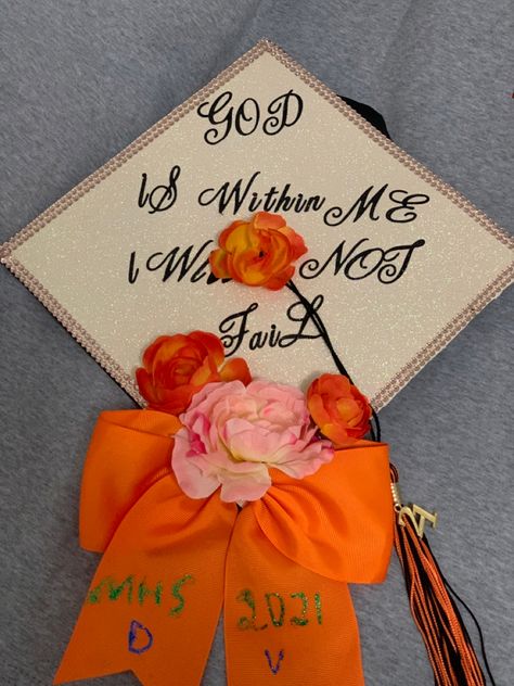 I Will Not Fail, High School Graduation Cap, Cap Decoration, Graduation Caps, Graduation Cap Decoration, Cap Decorations, High School Graduation, School Graduation, Graduation Cap