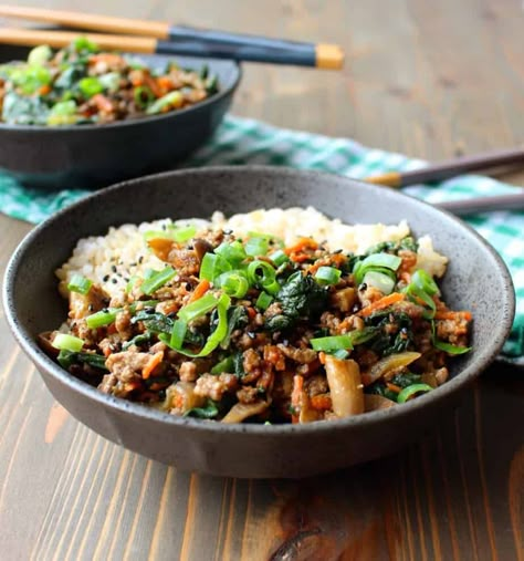 Ground Pork Stir Fry, Ground Pork Recipes, Pork Stir Fry, Paleo Dinner, Stir Fry Recipes, Pork Dishes, Ground Pork, Asian Dishes, Quick Dinner