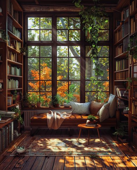 Tiny Library Room, Moody Library, Dream Home Library, Elijah Mikaelson, Cozy Library, Cottagecore Room Decor, Cottagecore Home, Library Aesthetic, Home Library Design