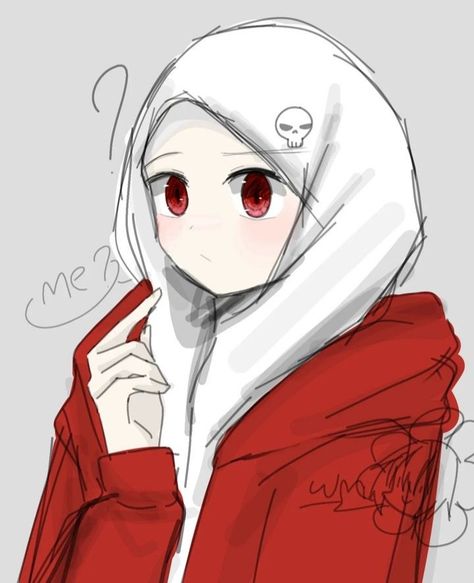 Hijabi Pfp Cartoon, Amu Wee, Anime Hijab, Anime Black Hair, Roblox Animation, Anime Muslim, Clubbing Aesthetic, Hijab Cartoon, Girly Drawings