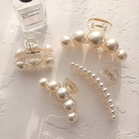 Fine Hair Styles For Women, Autumn Hair Accessories, Pearl Hair Clips, Rhinestone Hair Pin, Hair Clamps, Pearl Hair Clip, Hair Accessories Clips, Claw Hair Clips, Hair Accessories Gift