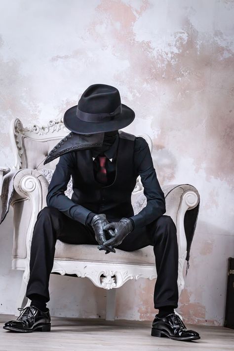 ペスト医師,Plague doctor,ペストマスク,plague mask,煮付,Nitsuke Plague Doctor Costume, Plague Mask, Ghost In The Machine, Second Account, Body Reference Poses, Mens Casual Dress Outfits, Superhero Wallpaper, Plague Doctor, Masked Man