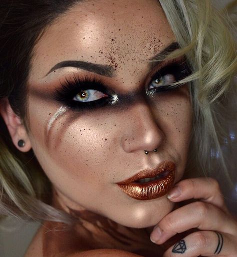 Steampunk Makeup, Mad Max Costume, Max Makeup, Futuristic Makeup, Brown Contact Lenses, No Rest For The Wicked, Angel Makeup, Couture Makeup, Witch Makeup