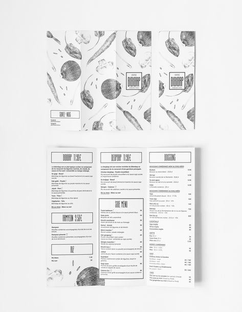 This Restaurant Wants to Bring a Piece of South Korea To France in a Sleek Way Menu Design Layout, Korean Architecture, Restaurant Staff, Typographie Logo, Menu Design Inspiration, Cafe Menu Design, Restaurant Identity, Menue Design, Food Menu Design