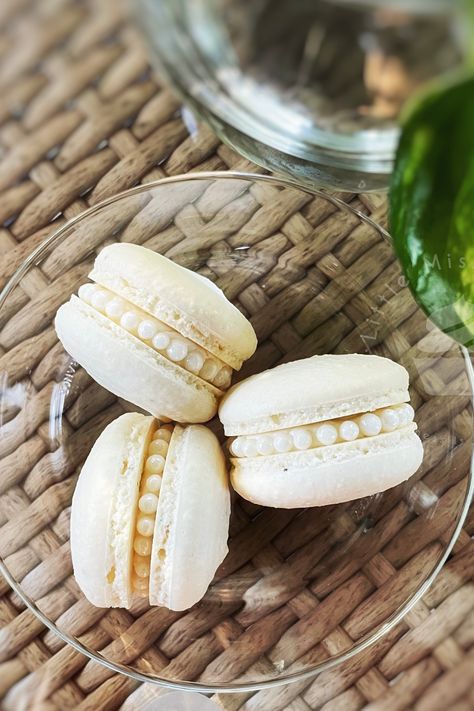 Elegant Pearl Macarons Pearl Macarons, Macaroons, Too Short, Little Miss, Wedding Shower, Sweet 16, Fit In, Macarons, Shower Ideas