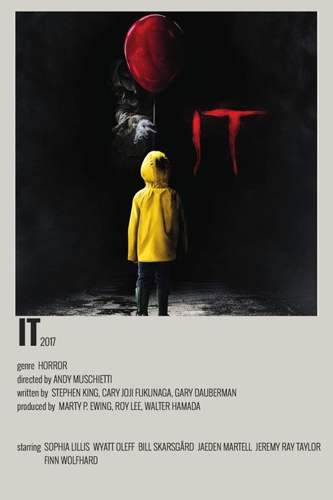 #minimalist #minimalistposter #aesthetic #movieposter #it 9 Movie Poster, It Minimalist Poster, Horror Movie Covers, Minimalist Movie Posters Horror, It Movie Poster, Minimal Movie Posters Minimalist Design, Nightmare On Elm Street Polaroid Poster, Alternative Minamilist Movie Covers, Scary Movie List