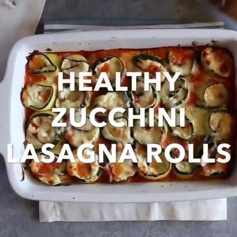 Meal Prep Recipes on Instagram: “Low-Carb Zucchini Lasagna Roll-Ups🔥😋 @shreddedacademy . By @gimmedelicious ♥️ Serves: 6 Ingredients 4 large zucchini 15 oz ricotta cheese ¼…” Healthy Zucchini Lasagna, Low Carb Zucchini Lasagna, Zucchini Lasagna Rolls, Healthy Lasagna, Large Zucchini, Zucchini Rolls, Lasagna Roll, Lasagna Rollups, Zucchini Lasagna