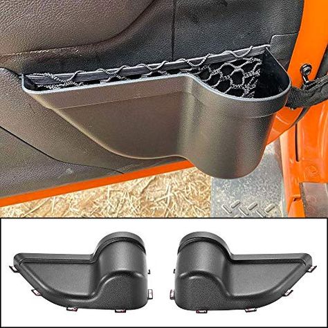 CALBEAU Front Door Side Insert Storage Pockets Box, Door Storage Pockets for JK, Door Net Pocket Replacement for 2011... Jeep Wrangler Accessories Diy, Orange Jeep, 2015 Jeep Wrangler, Comfortable Camping, Jeep Wrangler Accessories, Wrangler Accessories, 2015 Jeep, Jeep Wrangler Rubicon, Hiking Fashion