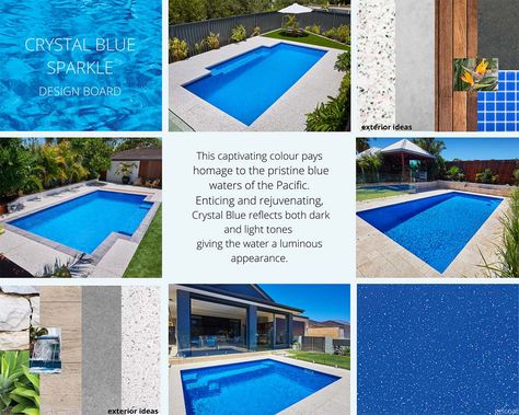 Pool Colours - The Fibreglass Pool Company Pool Colours, Small Fiberglass Pools, Fiberglass Pool Installation, Fibreglass Pool, Fiberglass Swimming Pools, Pool Finishes, Pool Renovation, Pool Colors, Water Movement