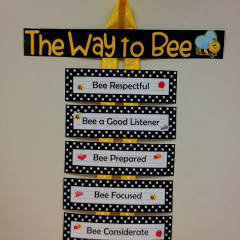 Related image Preschool Bee Theme Classroom Decor, Busy Bee Classroom Theme, School Spelling Bee Decorations, Elementary Classroom Bee Theme, Bumble Bee Classroom Theme Free Printables, Bee Classroom Decor, Bee Room, Bee Themed Classroom, Bee Classroom