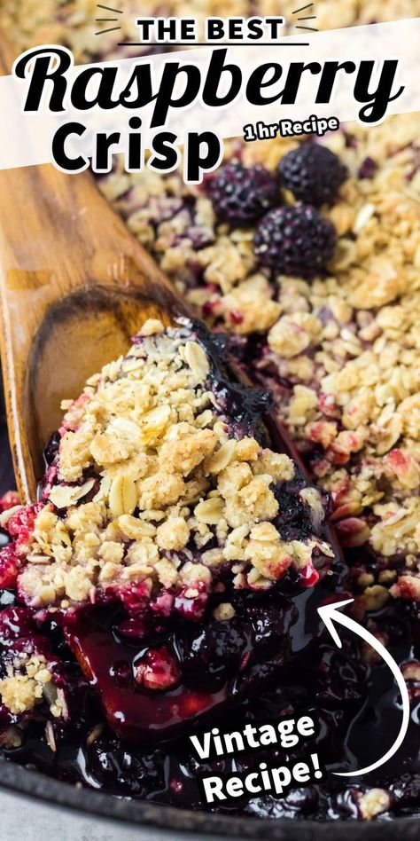 Blackberry Raspberry Cobbler, Black Raspberry Custard Pie Recipes, Blueberry Raspberry Crisp, Black Raspberry Crisp Recipe, Blackberry Crisp Recipe Crumble, Blueberry And Raspberry Desserts, Recipes For Black Raspberries, Recipes Using Fresh Berries, Black Raspberry Recipes Desserts