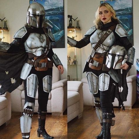 Disfraz Star Wars, Mandalorian Costume, Armadura Cosplay, Mandalorian Cosplay, Comic Con Costumes, Mandalorian Armor, Star Wars Diy, Star Wars Outfits, Star Wars Costumes