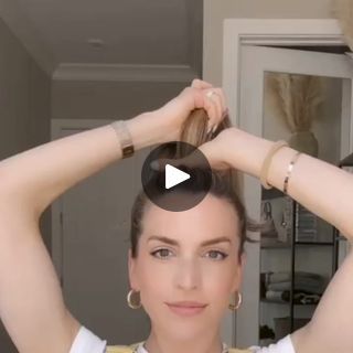 130K views · 1K reactions | This high bun is easy to achieve, only requires one elastic, and resembles one of my favorite tasty treats: the croissant 🥐 Plus, it’s not going anywhere until you take it out! Gather hair into a high ponytail and flip it upside down. Place a hair tie around the base to create a mini bun. Twist one time. Flip the top of your ponytail over the mini bun and wrap the hair tie over it. Tuck any loose ends inside the croissant and secure with a bobby pin, if needed. 💛 #hair #hairtutorial #updo #hairstyles #hairstylist #hairstyles #hairstyling #hairgoals #hairfashion #viralreelsfbreels #viralreels #fypシ゚viralシ #reelsvideoシ #reelsviralシ #reelsviralfb #reelsfypシfb #reelsfbviralシ #reelsviralシfb #viralreelsfb #reelsfyp #virals | Cam1 | Cam1 · Original audio Bun Twist, A High Ponytail, Mini Bun, Hairstylist Hairstyles, High Bun, Hair Help, High Ponytail, Loose Ends, Updo Hairstyles