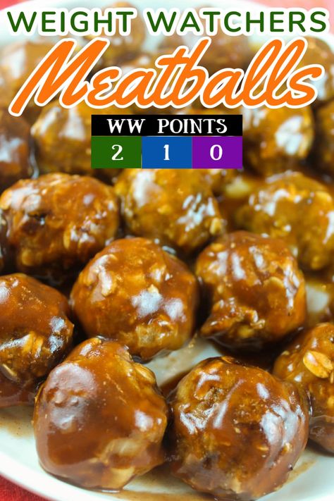 Weight Watchers Meatballs, Weight Watchers Meatball Recipe, Turkey Meatballs Crockpot, Homemade Turkey Meatballs, Ground Chicken Meatballs, Ground Turkey Meatballs, Meatball Recipes Crockpot, Bbq Meatballs, Chicken Meatball Recipes