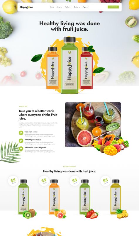 Juice & Fresh Drink Elementor Pro Template Kit Drinks Website Design, Juice Website Design, Drink Website Design, Beverage Website, Juice Poster Design, Juice Website, Juice Marketing, Drink Website, Juice Poster