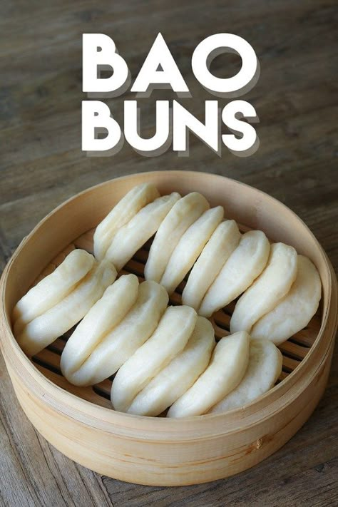 Steam Bao Bun Recipe, Chinese Bao Buns, Chinese Bun Recipe, Best Bao Bun Recipe, Bao Bun Dough Recipe, Vietnamese Bao Buns, Gf Bao Buns, Steam Bun Dough Recipe, Bao Buns Recipe Vegetarian