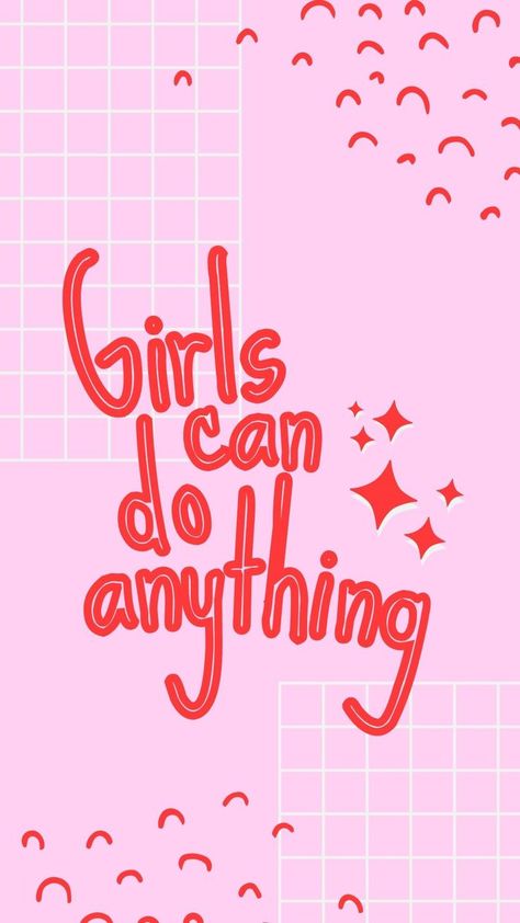 Girl Power Wallpaper Aesthetic, Pod Room, Wallpaper Pink Aesthetic, Girlhood Core, Tone Words, Girls Squad, Uplifting Phrases, Power Wallpaper, Girl Power Quotes