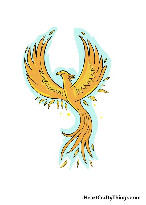 Firebird Art, Olaf Drawing, Phoenix Drawing, Phoenix Tattoo Design, Bird Drawing, Phoenix Bird, Coloring Supplies, Drawing Simple, Meaningful Art