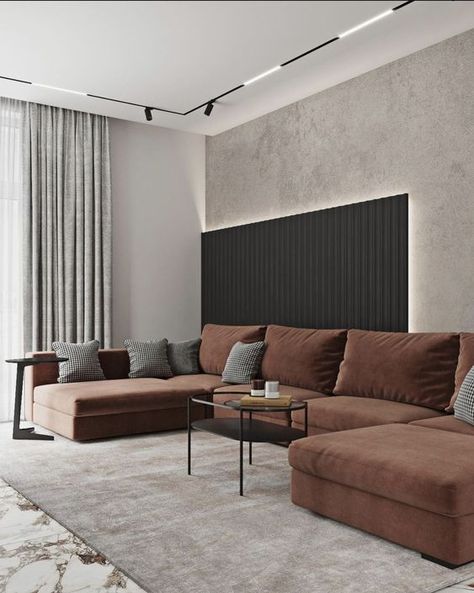 L Shape Grey Sofa Living Room, Interior Styles Guide, Modern Luxury Apartment, Velvet Sofa Living Room, Renovation House, Modern Grey Living Room, Grey Sofa Living Room, Open Concept Kitchen And Living Room, Elegant Living Room Decor