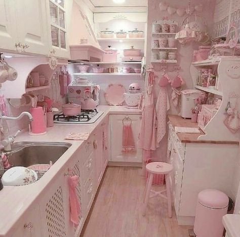 Shabby Chic Kitchen Ideas, Chic Kitchen Ideas, Cocina Shabby Chic, Shabby Chic Decorating, Shabby Chic Interiors, Shabby Chic Pink, Shabby Chic Bedrooms, Shabby Chic Diy, Pretty Room