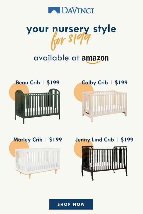 Complete your nursery room with DaVinci cribs that suit your style and your budget. Whether you need nursery ideas for a boy nursery, girl nursery, or gender neutral nursery, explore decor and baby furniture of any style, at the perfect price. From modern to contemporary, shop DaVinci cribs at Amazon — and enjoy free shipping with Prime. Davinci Crib, Explore Decor, Mom Core, Baby 2024, Twin Nursery, Baby Joey, Baby Nursery Inspiration, Nursery Girl, Nursery Style