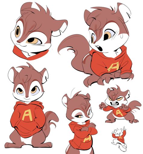 Cartoon Tv Shows, Alvin And The Chipmunks, Cartoon Sketches, 80s Cartoons, Game Character Design, Cartoon Movies, Cartoon Shows, Chipmunks, A Cartoon