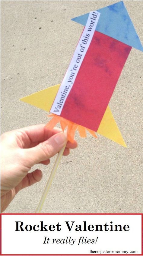 Homemade Valentine for Boys -- Make this straw rocket Valentine that really flies! #ValentinesDay #Valentines #DIYValentines #rocket Rocket Valentine, Crafts For Elementary Students, Crafts For Elementary, Dragon Valentine, Straw Rocket, Homemade Valentine, Monkey Crafts, Camp Crafts, Kids Homemade