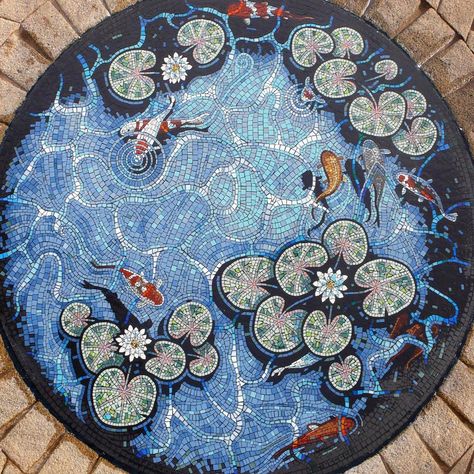 Nautical Mosaic, معرض فني, Mosaic Madness, Mosaic Stained, Carpe Koi, Pebble Mosaic, Mosaic Design, Mosaic Artwork, Have Inspiration