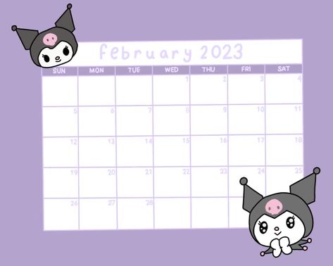 Kuromi Calendar