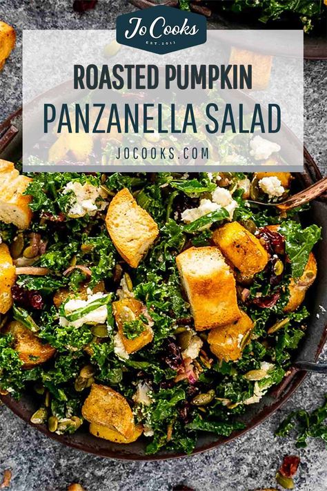 Pumpkin Salad Recipes, Roasted Pumpkin Salad, Easy Menu Planning, Roast Pumpkin Salad, Pumpkin Salad, Ball Recipes, Jo Cooks, Panzanella Salad, Recipes Soup