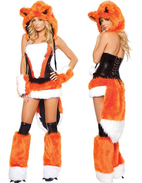 luxurious faux fur sexy fox costume M1014 Animal Costumes For Adults, Top 10 Halloween Costumes, Fox Costume, Fox Girl, Orange Fox, Girls Uniforms, Cosplay Dress, Costume Outfits, Halloween Cosplay