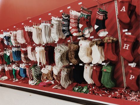 #target #christmas #stocking #vsco Christmas Stocking Target, Christmas At Target, Target Aesthetic, Target Christmas Stockings, Target Shopping, Target Christmas, Christmas Inspo, Christmas Display, Santa Baby