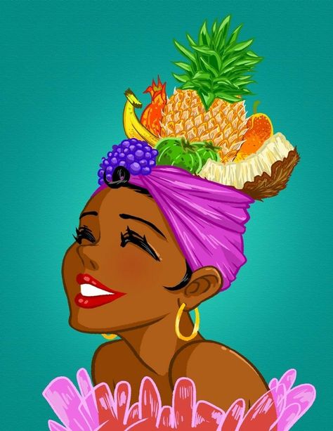 Fighter Woman, Fruit Hat, Theme Carnaval, Colombian Art, Woman Poster, Cuban Art, Tropical Fashion, Wish You Were Here, Tropical Art