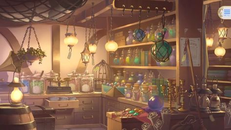 Drawing Room Concept, Interior Concept Art, Magical Room, Room Concept, Fantasy Bedroom, House Interior Living Room, Fantasy Shop, Fantasy Rooms, Witch Shop