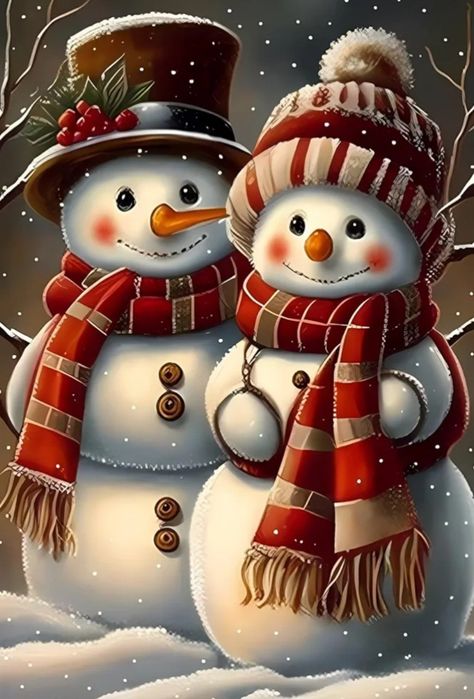 Winter Drawings, Snowman Images, Christmas Card Pictures, Wall Decor Crafts, Gemstone Art, Christmas Sleigh, Diamond Painting Kits, Winter Diy, Christmas Scenes