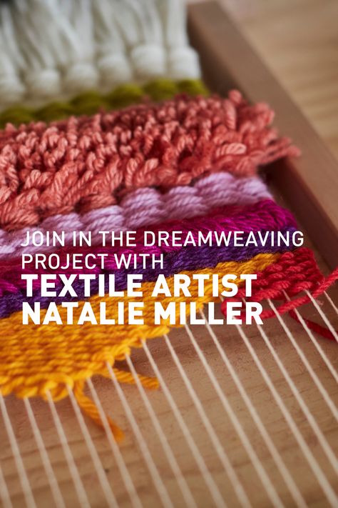 In our special series, #thedreamweavingproject, we’re setting you a challenge: to create a unique piece of all-natural wall art  for your home. Join in with others from across the globe – from complete beginner to experienced artists – as we bring the world together one stitch at a time. Equal parts textile therapy and eco-friendly art, the end result of #thedreamweavingproject will be a unique decorative addition to your space ⁠🐑  #craft #wool #wallhanging #weaving #loom Weaving Mixed Media, Weaving With Wool Roving, Weaving With Roving, Macra Weave Wall Hanging, Branding Images, Fiber Art Wall Hanging, Eco Friendly Art, Space Craft, Weaving Tutorial