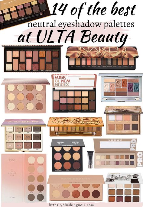 14 of the BEST, Neutral Eyeshadow Palettes at ULTA Beauty + Sale info! Abh Eyeshadow Palette, Best Eyeshadow Pallets, Kylie Eyeshadow Palette, Drugstore Eyeshadow Palette, Drugstore Eyeshadow, Natural Eyeshadow Palette, Best Eyeshadow Palette, New Eyeshadow Palettes, Neutral Eyes