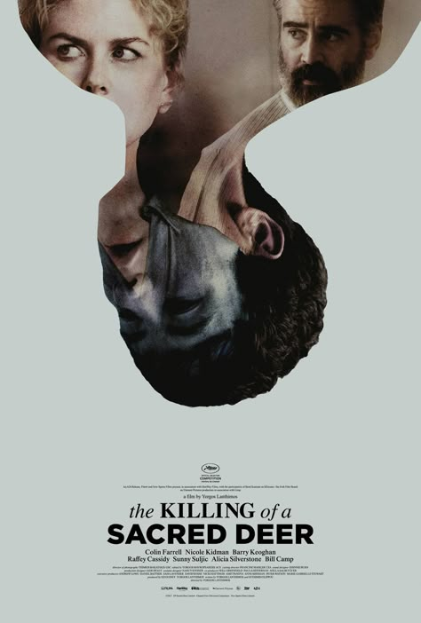 Killing Of A Sacred Deer, Yorgos Lanthimos, Tam Film, Deer Poster, Eyes Wide Shut, Septième Art, Film Poster Design, I Love Cinema, Kissing Booth