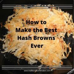 Potatoes Hashbrowns, Shredded Hashbrown Recipes, Homemade Hashbrowns, Muffins Blueberry, Frozen Hashbrowns, Cheap Clean Eating, Hashbrown Recipes, Zucchini Muffins, Potato Side Dishes