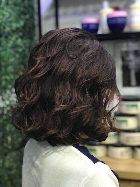 Digital Perm Short Hair Shoulder Length, Digi Perm, Korean Perm Short Hair, Perm Before And After, Digital Perm Short Hair, Black Hair Curls, Perm Hair, Haircut Inspo, Korean Short Hair