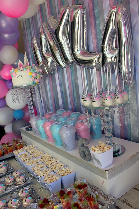 Unicorn Birthday Party Food Table, Unicorn Birthday Dessert Table, Unicorn Party Dessert Table, Unicorn Birthday Party Dessert Tables, Unicorn Dessert Table Ideas, Afro Unicorn Birthday Party Ideas, Unicorn Candy Table Ideas, Unicorn Sweets Table, Unicorn Treat Table