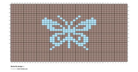 Butterfly Knitting Chart, Butterfly Knitting Pattern, Fish Knitting Chart, Knit Graph Patterns Charts, Pixel Grid, Graph Crochet, Colorwork Knitting, Pixel Pattern, Pixel Art Pattern