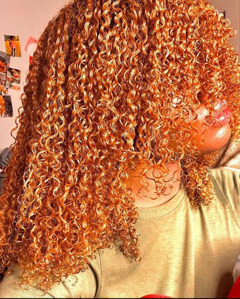 Black women colored hair, ginger hair, box dye Ginger Natural Hair, Dye Ideas, Natural Hair Tips, Color Inspo, Hair Inspo Color, Natural Hair Color, Hair Colour, Hair Dye, Color Ideas