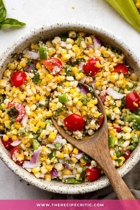 You will love how effortless this Italian corn salad is to make. Simply grill the corn and then chop and mix! Italian Corn, Broccoli Pasta Salads, Homemade Italian Dressing, Cowboy Beans, Best Pasta Dishes, Italian Chopped Salad, Corn Salad Recipes, The Recipe Critic, Recipe Critic