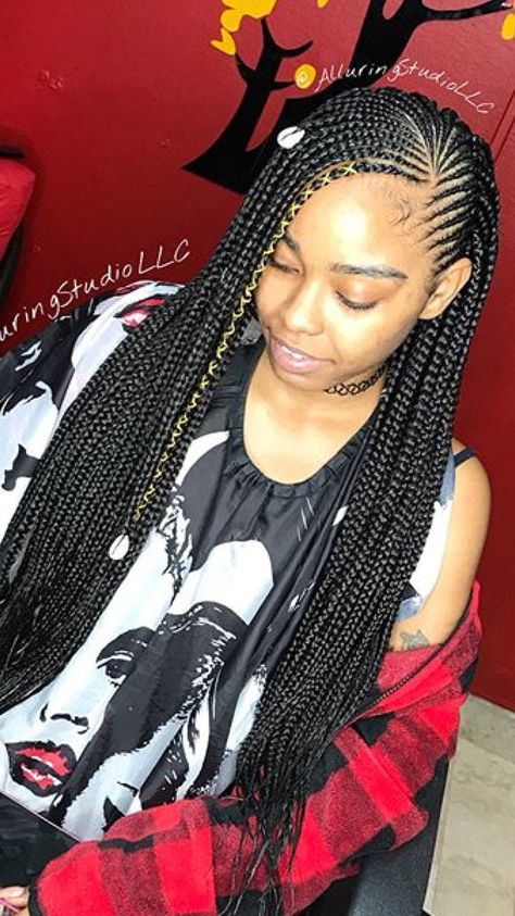 Pin by Faithfully_A on Ghana Cornrows Braids | Lemonade braids hairstyles, Hair styles, Girls hairstyles braids Two Layer Feed In Braids, Lemonade Braids Hairstyles, Lemonade Braids, Hoco Hair Styles, African Hair Braiding Styles, Long Box Braids, Afrikaanse Mode, Braids Hairstyles Pictures, Hair Hoco