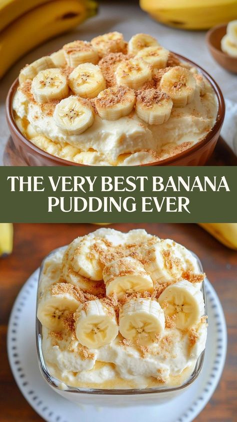 Indulge in layers of creamy, dreamy banana goodness—The Very Best Banana Pudding Ever is a decadent treat that’ll wow any crowd! 🍌🍨 #BananaPuddingPerfection #CreamyDelight #PuddingGoals #BananaLovers #DecadentDesserts #CrowdPleaser #SweetIndulgence #BananaGoodness #LayeredDesserts #DessertCravings 🍌🍰 Best Banana Pudding Ever, Nilla Wafer Banana Pudding, Easy Banana Pudding, Southern Banana Pudding, Creamy Pie, Best Banana Pudding, Creamy Pudding, Nilla Wafers, Layered Desserts