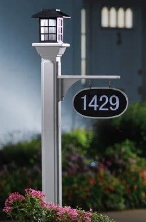 Solar Address Light - Ideas on Foter Driveway Posts, Address Marker, Solar Lamp Post, Number Ideas, Driveway Lighting, Outdoor Lamp Posts, Lamp Posts, Driveway Entrance, Meteor Garden 2018