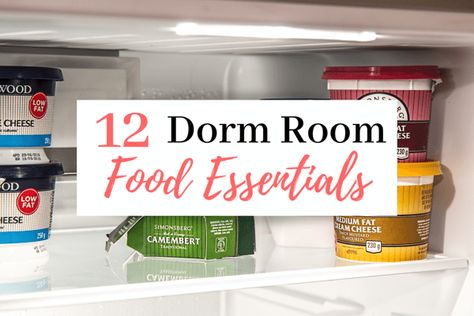 We may earn money or products from the businesses mentioned in this post. Switching from a healthy high school home diet to a “picking out what looks edible in the dining center” diet tends to mess with your body. You’ll find yourself supplementing with cooking in your freshman year dorm room – a lot. Over... Read the Post The post 12 College Dorm Room Food Essentials | The Best Dorm Room Foods appeared first on Cassidy Lucille. College Dorm Food, Dorm Room Cooking, Dorm Snacks, Dorm Room Food, Dorm Cooking, Food Essentials, Dorm Food, First Apartment Essentials, Graduation Party Foods